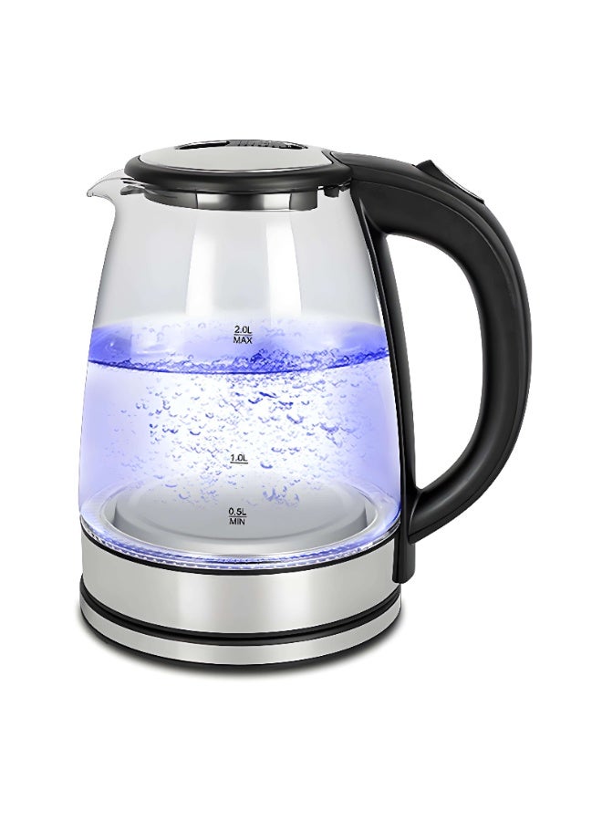 Ch.Perfect Electric Water Boiler and Tea Kettle 2.0L, Fast Heating Glass Body Design, Auto Shut-Off, Boil-Dry Protection, Comfortable Grip Handle and Modern Kitchen Appliance - Image 5