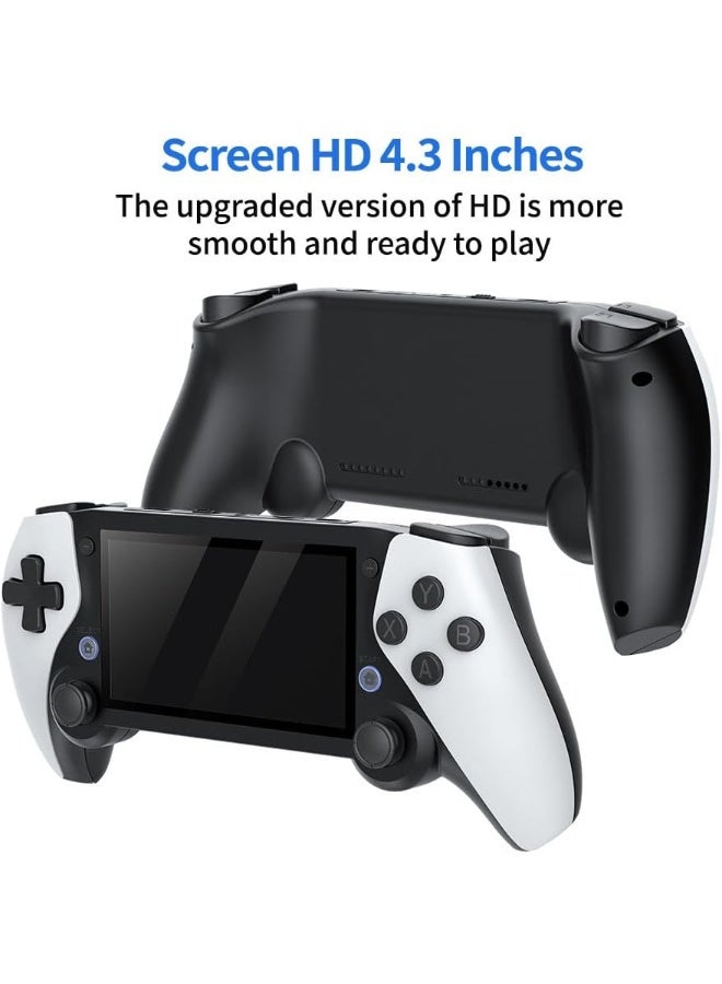 جايم جهاز ألعاب محمول M25 بتصميم كلاسيكي - جهاز ألعاب ثلاثي الأبعاد بشاشة IPS مقاس 4.3 بوصة، بطارية 3000 مللي أمبير/ساعة، سعة تخزين 64 جيجابايت، أكثر من 20,000 لعبة مثبتة مسبقًا، يدعم الاتصال بالتلفزيون (M25 64G) - Image 2