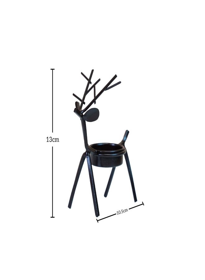 URBANFIX Christmas Reindeer Tealight Holder (Pack of 2), Candle Holder, Home Decor - Image 2