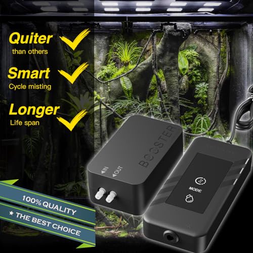 ReptiKing Automatic Reptile Misting & Humidifying System, Auto Rain Sprayer, 2 Nozzles, Auto Reptiles Mister for Terrariums, Chameleon Cages, Plants, Paludariums, Frog Snake Enclosures - Image 2