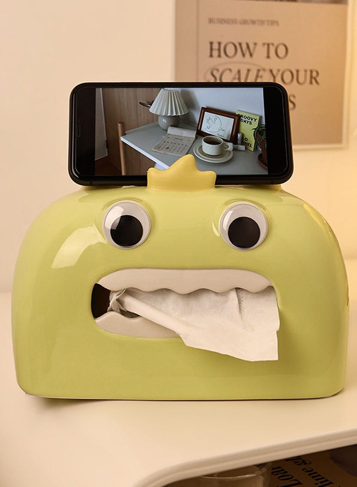 general Bei Hanmei high-grade creative funny little monster ceramic tissue box gift home living room desktop decoration ornaments - Image 2