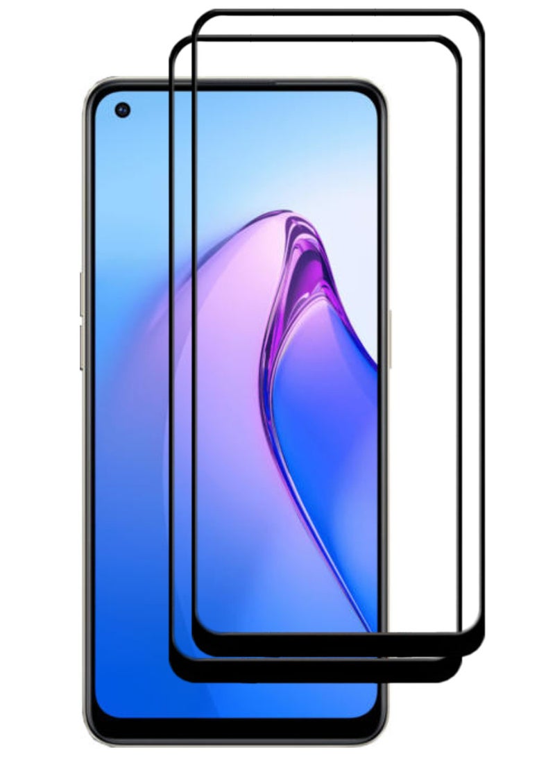 ACLIX 2 Pieces Antistatic ESD Dustproof Premium Quality High Definition Tempered Glass Screen Protector Designed For Oppo Reno8 4G - Image 1