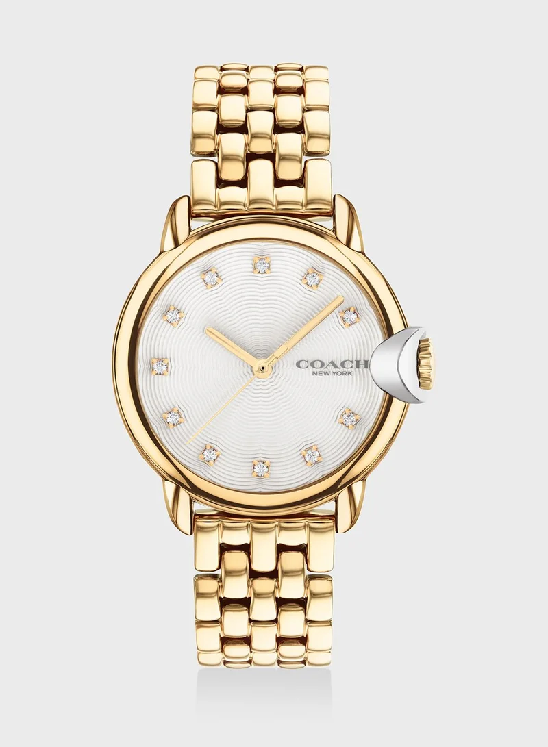 COACH Arden Round Analog Watch