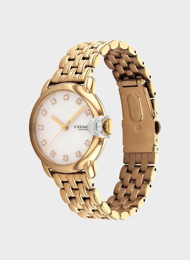 COACH Arden Round Analog Watch