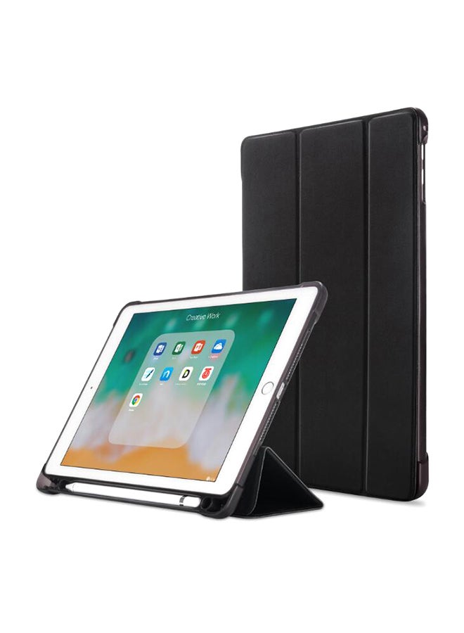 DUSALA Automatic Sleep With Pencil Holder Tablet Case For Apple iPad air/air2/pro9.7/ Black