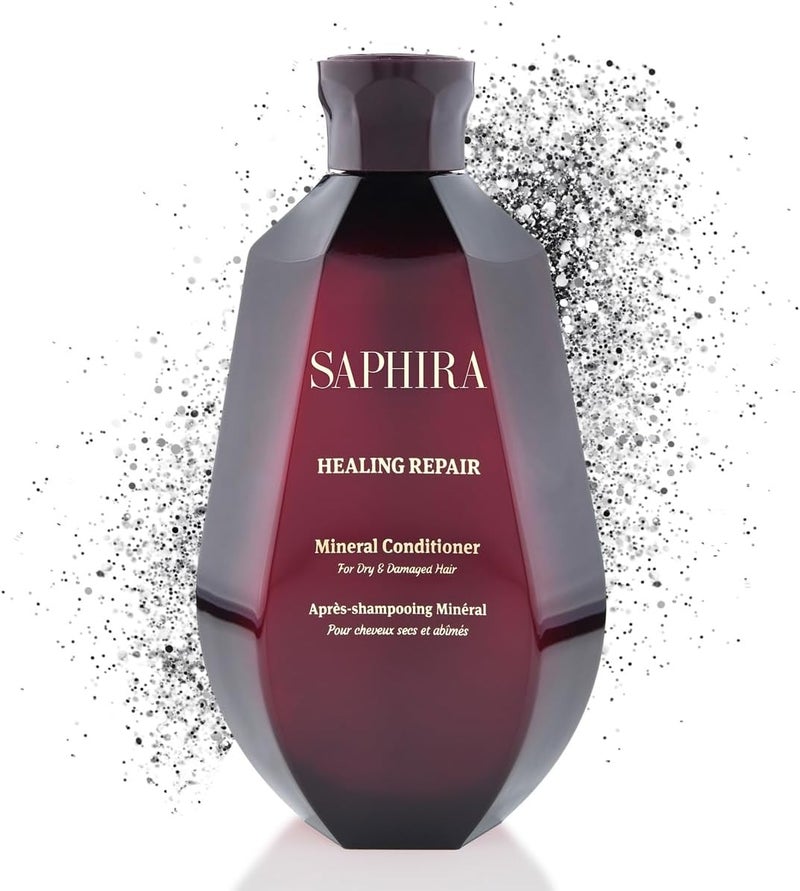 Saphira Hydrating LeaveIn Conditioner Mineral Mud Styling and Healing LeaveIn Conditioner for Dry Damaged Hair Strengthening No Rinse Hair Repair Therapy SulfateFree ParabenFree 250ml - Image 1