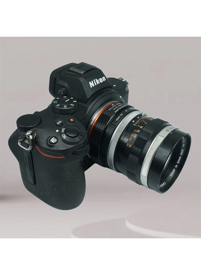 PHOLSY Lens Mount Adapter with Aperture Lever Compatible with Canon FD FL Lens to Nikon Z Mount Camera Body Compatible with Nikon Z fc, Z30, Z9, Z8, Z6 II, Z7 II, Z6, Z7, Z5, Z50 - Image 2