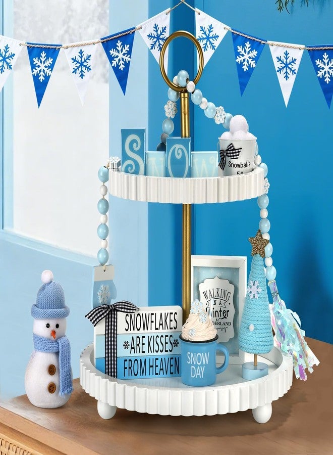 SYNCVIBE Winter Tiered Tray Decor Decoration Set (SYNC-5065) - Image 2