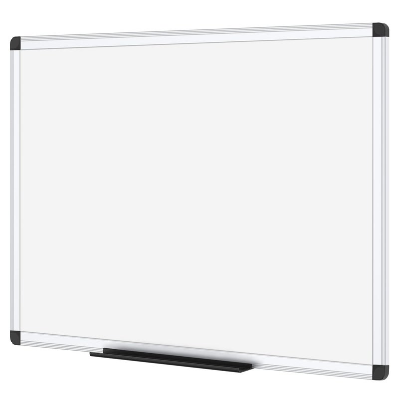 VIZ-PRO Magnetic Dry Erase Board, 48 X 24 Inches, Silver Aluminium Frame - Image 1