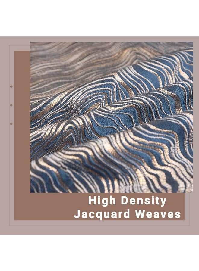 Mistyblue طقم وسائد من قماش مخمل ذو كثافة عالية مزخرف بتصميم جاكار مكون من 2 قطعة مقاس 18X18 بوصة بتصميم مزدوج الجانب لأغطية الوسائد الزخرفية المنزلية مجموعة من 2 غطاء وسادة مقاس 45X45 سم لوسادة مربعة للأريكة - Image 3