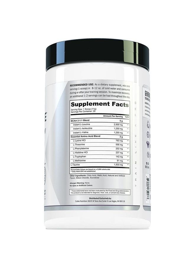 Cutler Nutrition - Ultimate BCAA EAAs Amino Acids Powder Generate Post Workout Recovery Drink Mix with 5g BCAA Powder and 2g Essential Amino Acids for Muscle Recovery | BlackBerry Lemonade (30 SVG) - Image 1