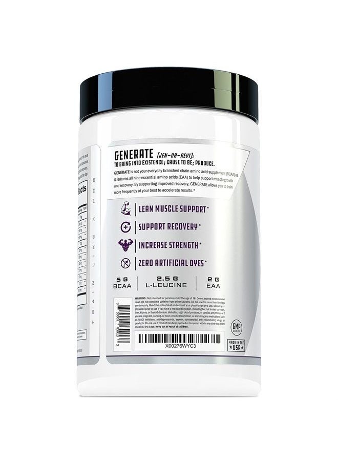 Cutler Nutrition - Ultimate BCAA EAAs Amino Acids Powder Generate Post Workout Recovery Drink Mix with 5g BCAA Powder and 2g Essential Amino Acids for Muscle Recovery | BlackBerry Lemonade (30 SVG) - Image 1