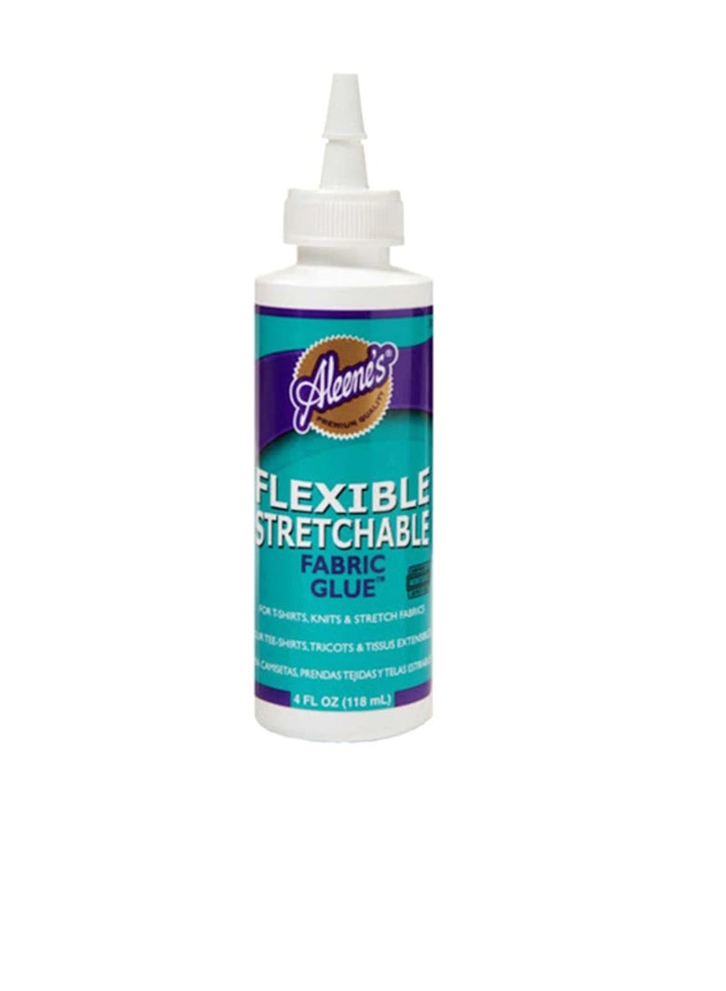 Aleene's Flexible Stretchable Fabric Glue 4oz - Image 1