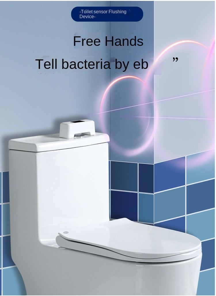 Generic - Automatic Toilet Flusher Toilet Sensor Flush Contact-free Charging Smart Infrared Sensor Presser Public Toilet Hotel Flush - Image 1