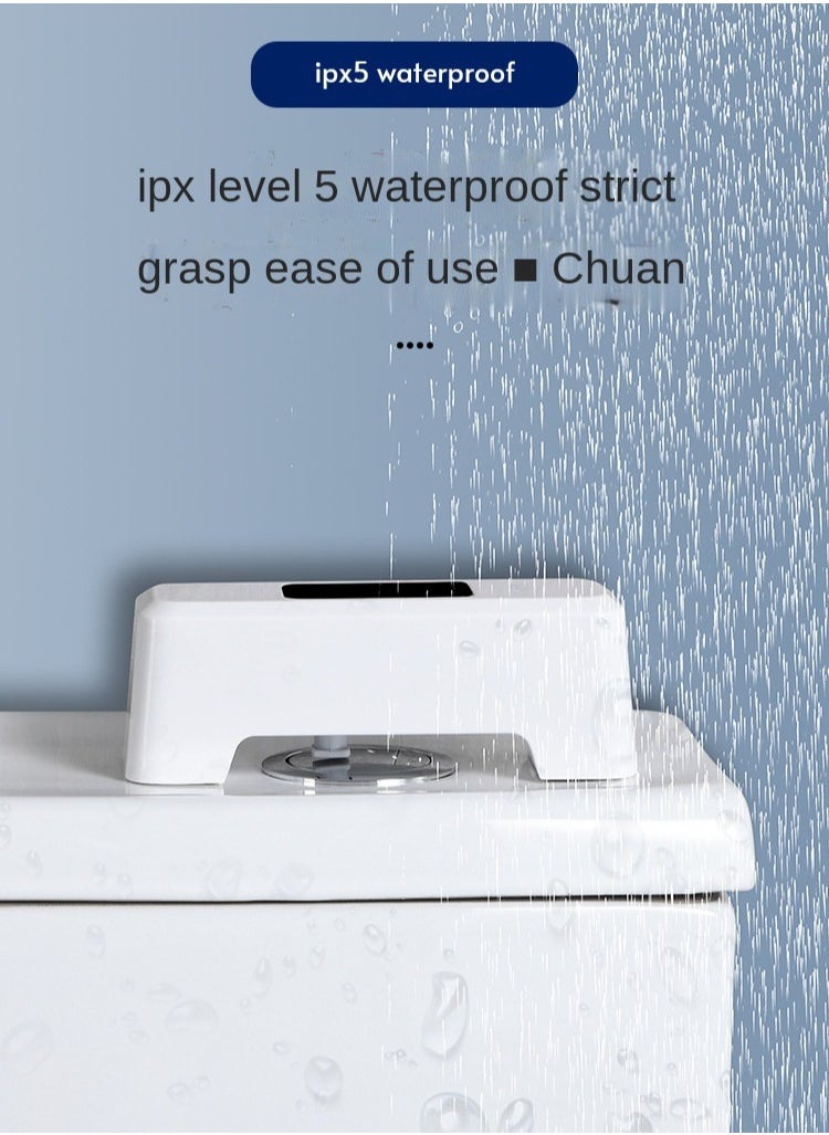 Generic - Automatic Toilet Flusher Toilet Sensor Flush Contact-free Charging Smart Infrared Sensor Presser Public Toilet Hotel Flush - Image 1