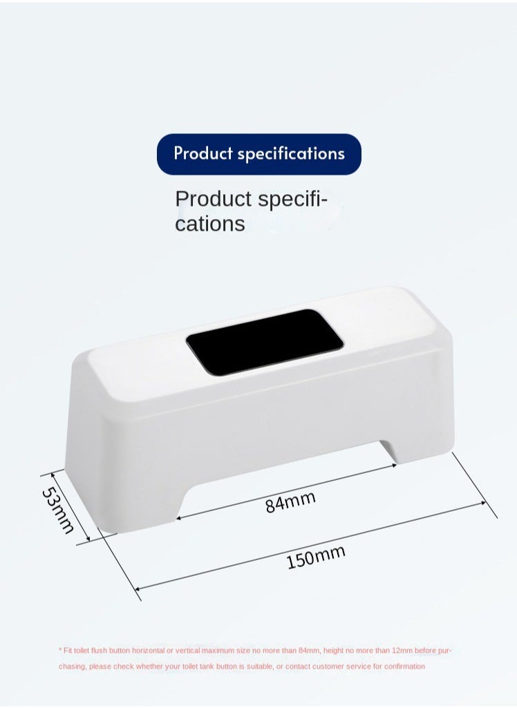 Generic - Automatic Toilet Flusher Toilet Sensor Flush Contact-free Charging Smart Infrared Sensor Presser Public Toilet Hotel Flush - Image 1