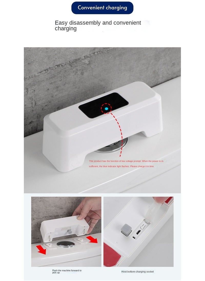 Generic - Automatic Toilet Flusher Toilet Sensor Flush Contact-free Charging Smart Infrared Sensor Presser Public Toilet Hotel Flush - Image 1