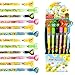 TINYMILLS 24 Pcs Bumble Bees Honeybees Multi Point Stackable Pencil with Eraser for Party Favors Baby Shower Goodie Bag Stuffers Classroom Rewards - Image 3