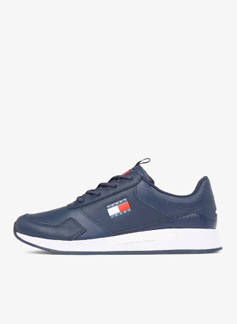 TOMMY JEANS Twilight Navy Essential Badge Flexible Runner Sneakers for Men | Best Price UAE