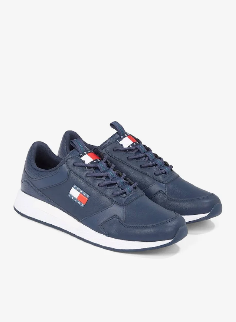 TOMMY JEANS Twilight Navy Essential Badge Flexible Runner Sneakers for Men | Best Price UAE