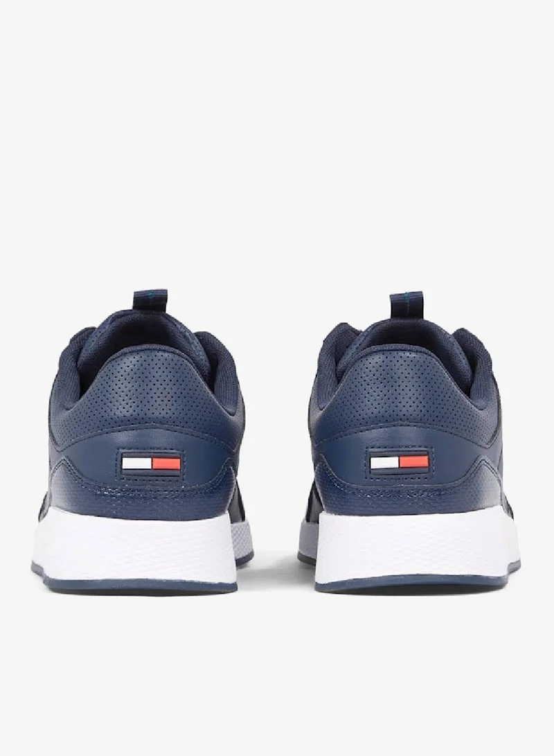 TOMMY JEANS Twilight Navy Essential Badge Flexible Runner Sneakers for Men | Best Price UAE
