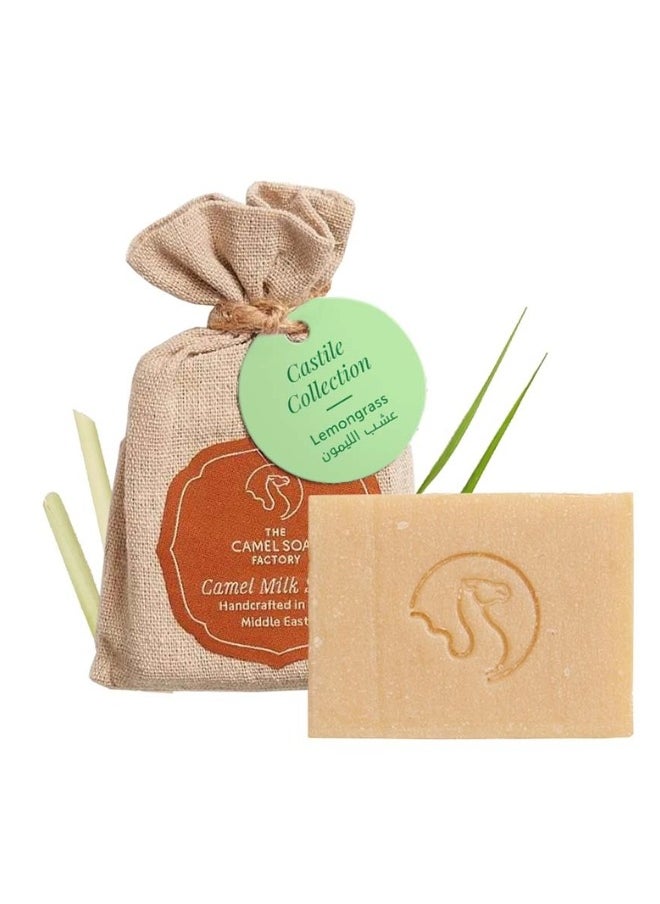 The Camel Soap Factory Lemongrass Castile Soap Bar 95g  - Image 1