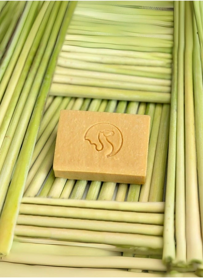 The Camel Soap Factory Lemongrass Castile Soap Bar 95g  - Image 2