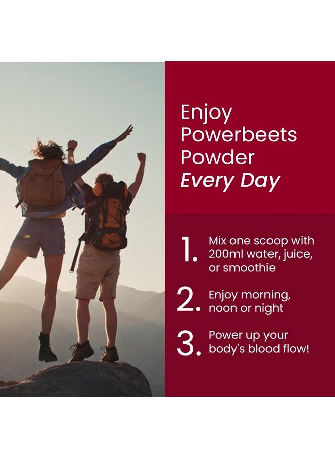 Rooted Active's PowerBeets - Beet Root Powder, Supports Nitric Oxide Production, Blood Pressure, Heart Health, Contains Non-GMO Beetroot Powder, Grape Seed Extract, BCAA, L-Arginine, L-Carnitine (250 Grams) - Image 5