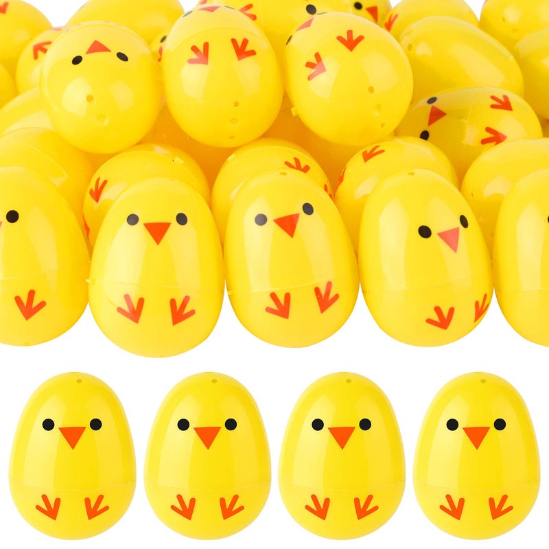 TUPARKA 36Pcs Easter Eggs Bulk Fillable Easter Eggs Plastic Easter Chicken Eggs for Basket Stuffers, Egg Hunt, Party Supplies