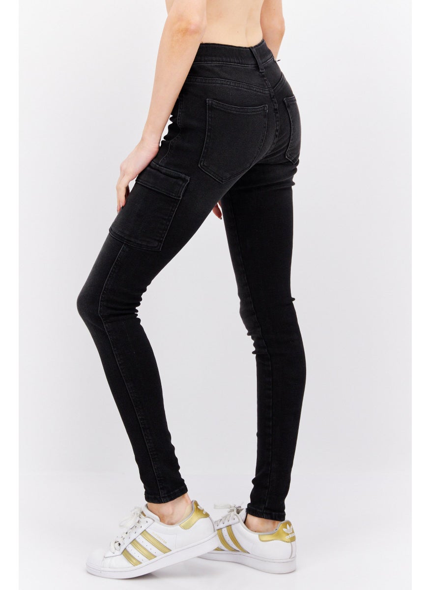 Women Slim Fit Washed Stretchable Jeans, Black - pzsku/Z7B3643D499993814AD6DZ/45/_/1736777307/3ec0c77a-83d6-4250-8ad5-990adca536fc