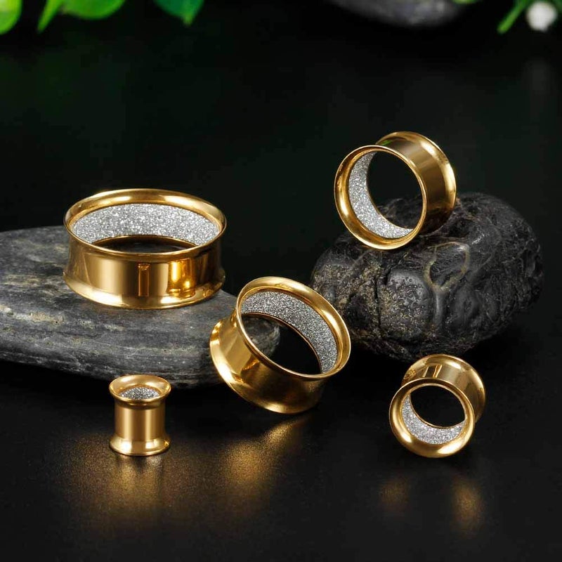 COOEAR Upgrade Eyelet Tunnels And Plugs Flesh Ear Gauges Earrings Piercing Double Flared Stretchers Expander 6mm to 25mm. - Image 5