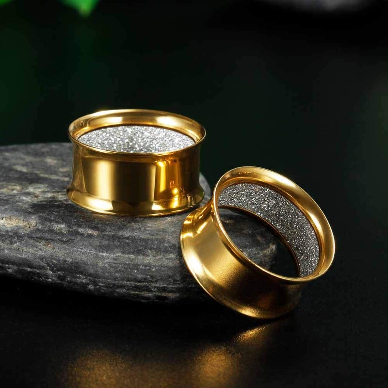 COOEAR Upgrade Eyelet Tunnels And Plugs Flesh Ear Gauges Earrings Piercing Double Flared Stretchers Expander 6mm to 25mm. - Image 2