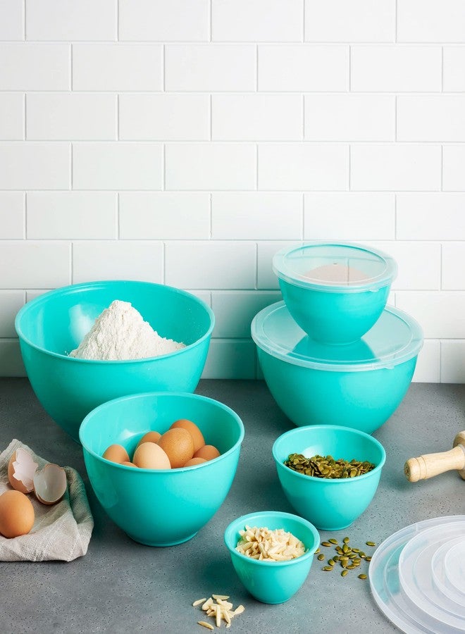Table Concept Mixing Bowls with Lids Set, Plastic Mixing Bowls with Airtight Lids, Nesting Mixing Bowl Set for Space Saving Storage, Ideal for Cooking, Baking, Food Prep & Food Storage, 12 Piece Set - Image 2