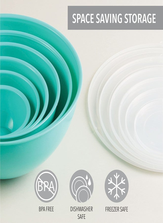 Table Concept Mixing Bowls with Lids Set, Plastic Mixing Bowls with Airtight Lids, Nesting Mixing Bowl Set for Space Saving Storage, Ideal for Cooking, Baking, Food Prep & Food Storage, 12 Piece Set - Image 3