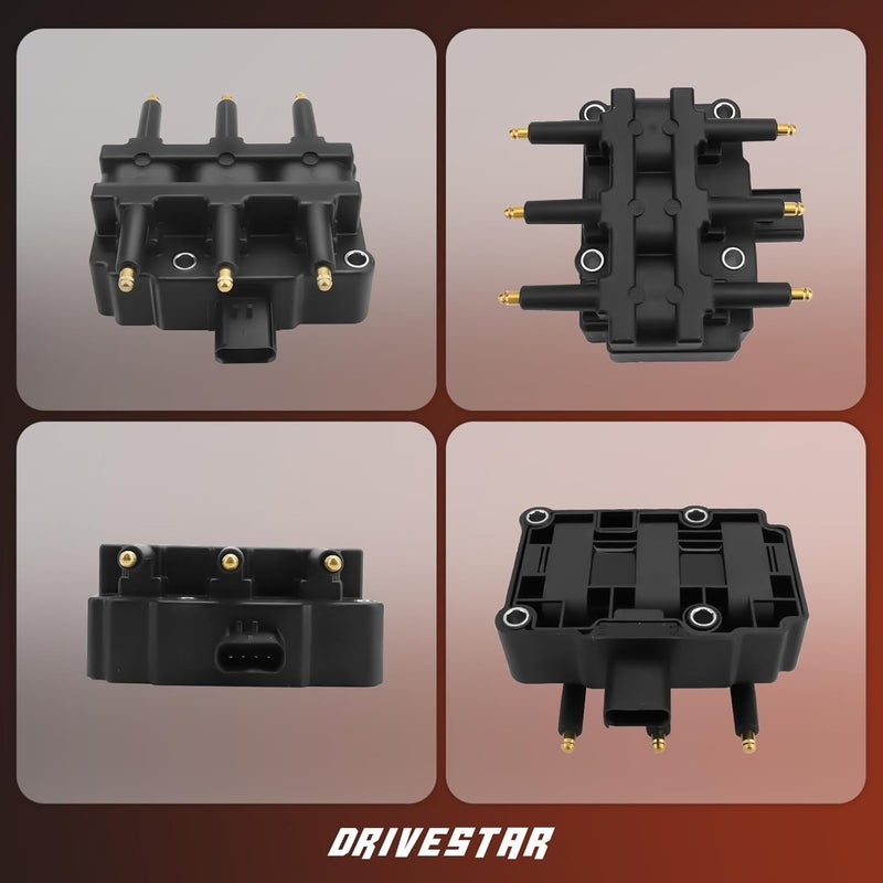 DRIVESTAR Ignition Coil Pack for Dodge Grand Caravan, Jeep Wrangler, Chrysler Town & Country, Pacifica, Voyager - V6 3.8L 3.3L - UF305 C1442 - Image 5