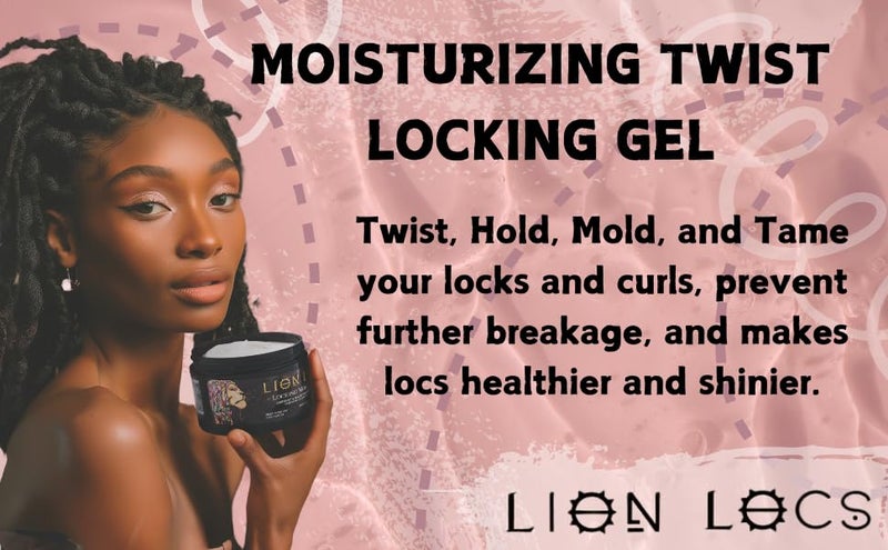 Beard Gains مرطب شعر Lion Locs لتثبيت الضفائر، الأقفال، الميكرو لوكس، التداخلات، الضفائر، الفوكس لوكس، السستر لوكس | - حاوية كبيرة خالية من الرواسب والتراكم (8 أونصات) (عادي) - Image 2