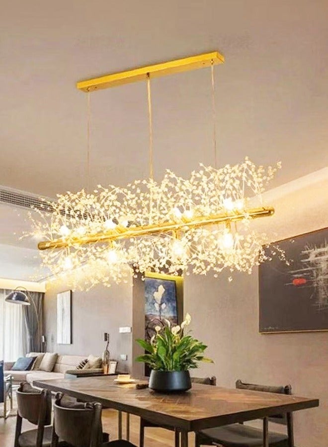 12 رأس مصباح سقف كريستال ذهبي ذهبي من الكريستال الهندباء G9 LED 3000K مصابيح غرفة المعيشة غرفة النوم غرفة الطعام  - Image 1