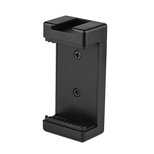 HIFFIN HF-S700 Phone Tripod Mount with Cold Shoe Mount for Microphone LED Light with 1/4'' Tripod Screw Compatible with iPhone/Oneplus/Mi/Oppo & Other Smartphones Vlogging Accessories - Image 1