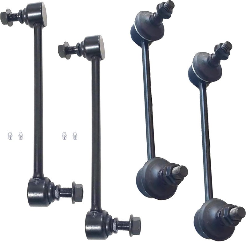 HHCM 4PC Front and Rear Sway Bar Link Kit K750032 K750102 for 2007 2008 2009 2010 Hyundai Elantra, Front Rear Stabilizer Bar End Links, Suspension Stabilizer Bar Link - Image 1