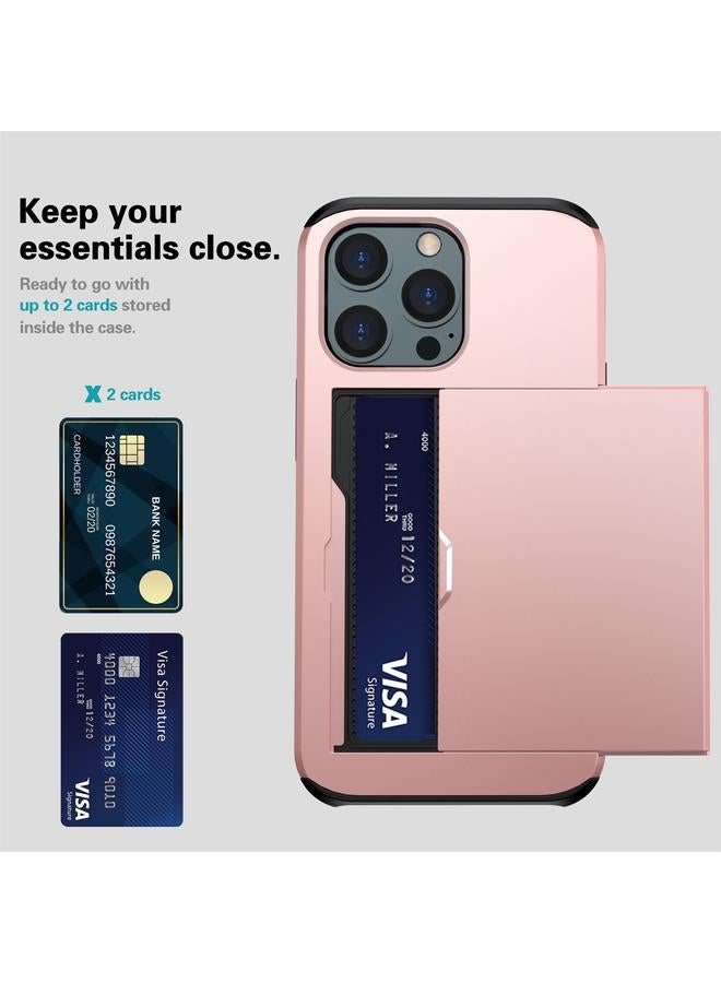 erorex Case For iPhone 13 Shockproof Armor Protective Case with Slide Card Slot - Image 4