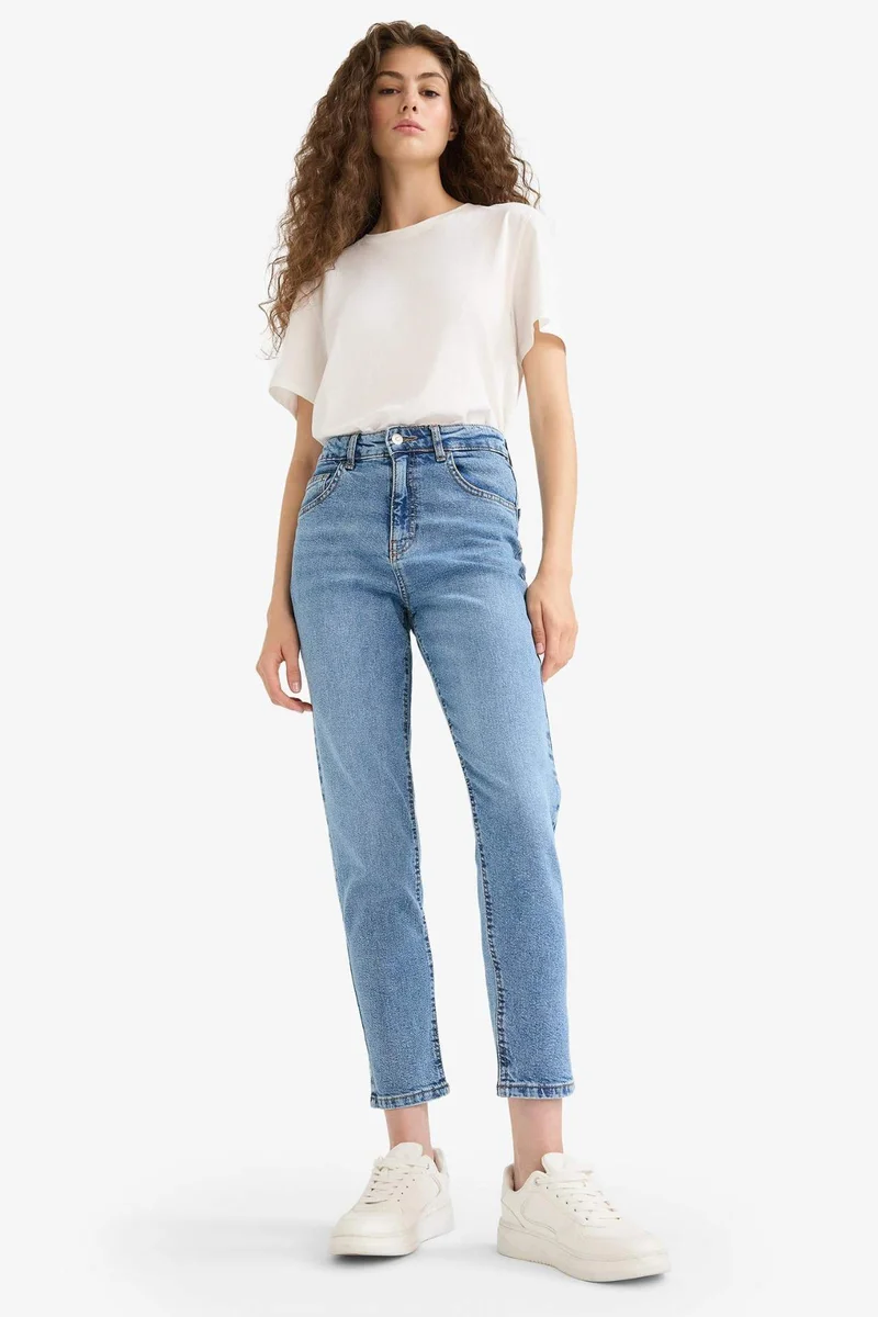 Defacto Comfort Mom High Waist Ankle Length Jeans