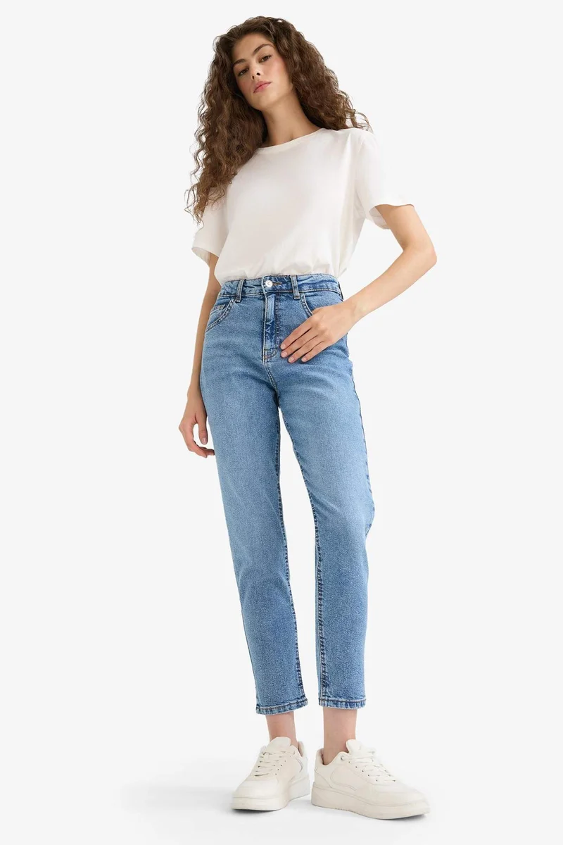 Defacto Comfort Mom High Waist Ankle Length Jeans