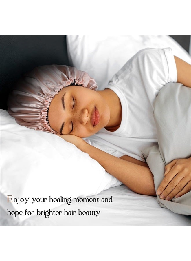 YANIBEST Satin Bonnet Silk Bonnet Hair Bonnet for Sleeping Hair Bonnets for Women Curly Natural Hair - Image 3