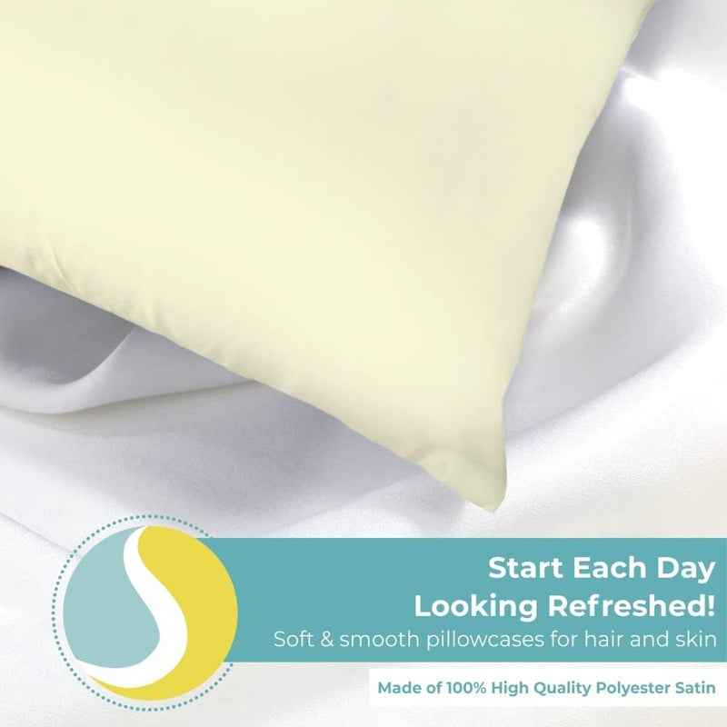 Spasilk Satin Pillowcase for Hair and Face – Queen/Standard, King – Satin Hair Pillow – Beauty Pillowcases - Image 5
