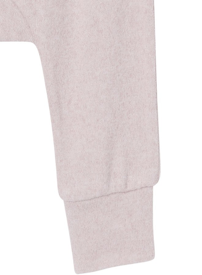 Modern Moments by Gerber Baby Girls' Hooded Hacci Top and Pant Set, Light Pink, 24 Months - Image 4