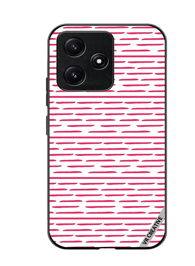 VR CREATIVE Protective Case Cover For Xiaomi Poco M6 Pro 5G Strips Design Multicolour - Image 1