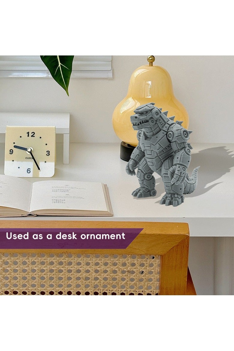 Mechanical Godzilla Figurine Model Plastic Home Desktop Ornament Sci-Fi Decorative Collectible - Image 2
