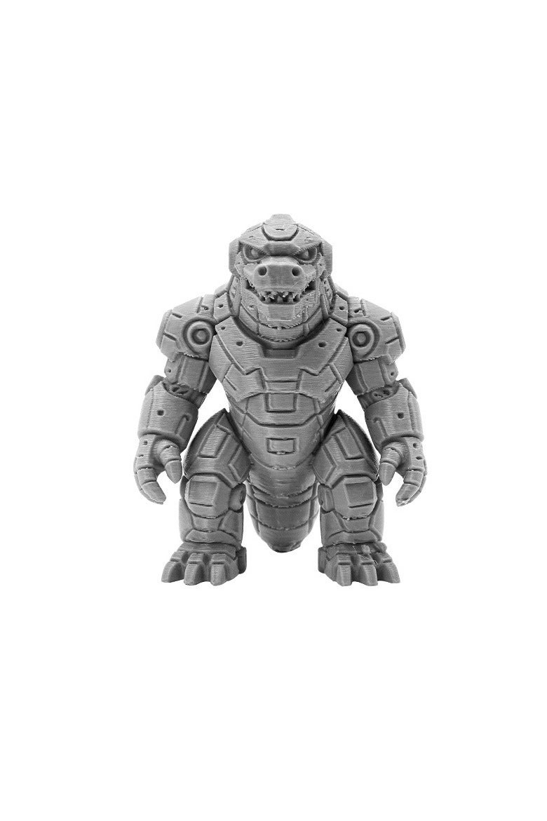 Mechanical Godzilla Figurine Model Plastic Home Desktop Ornament Sci-Fi Decorative Collectible - Image 1