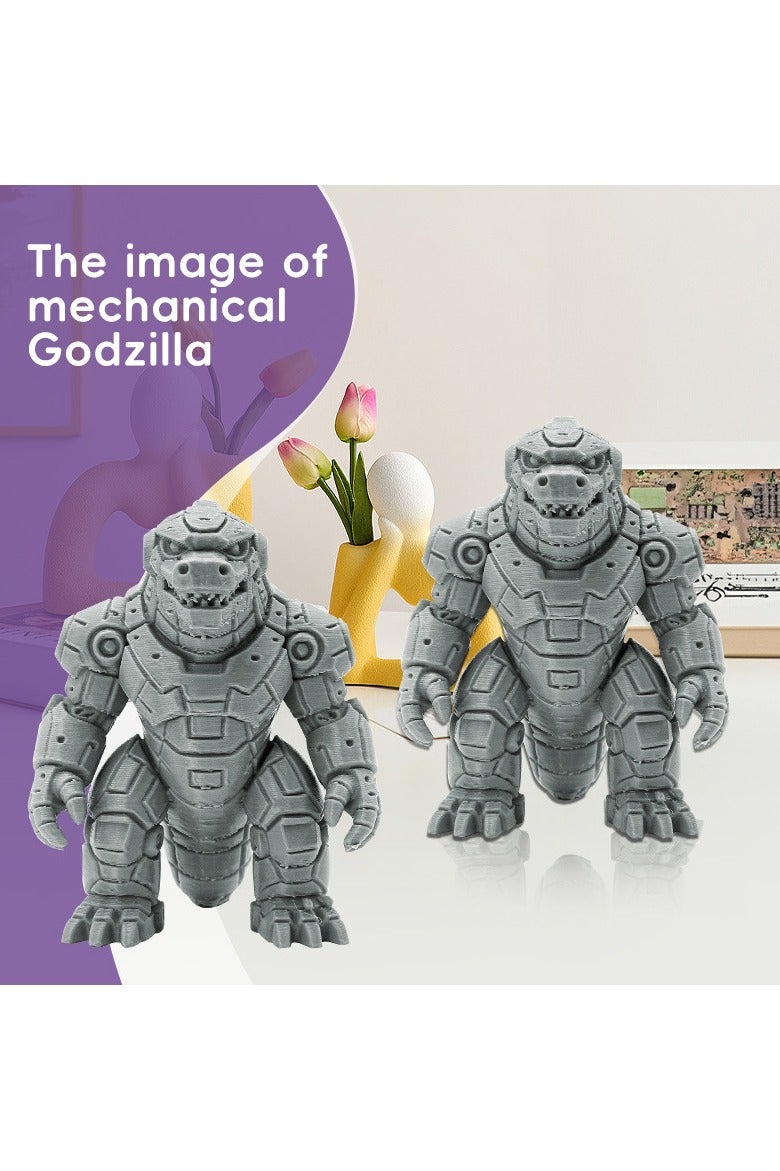 Mechanical Godzilla Figurine Model Plastic Home Desktop Ornament Sci-Fi Decorative Collectible - Image 4