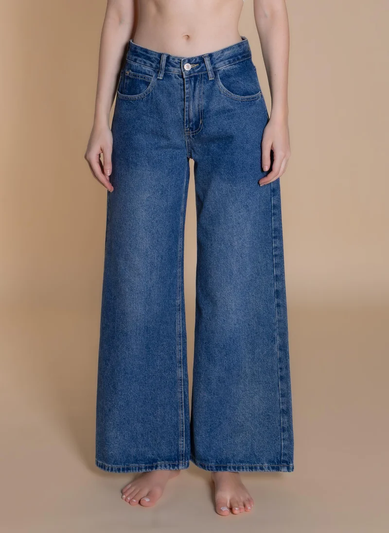 شايبس HIGH-WAIST WIDE LEG JEANS